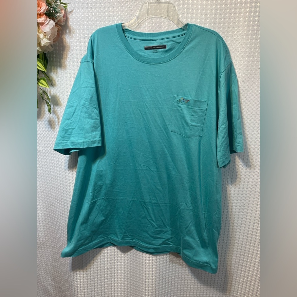 Greg Norman Collection Turquoise Short Sleeve Tee